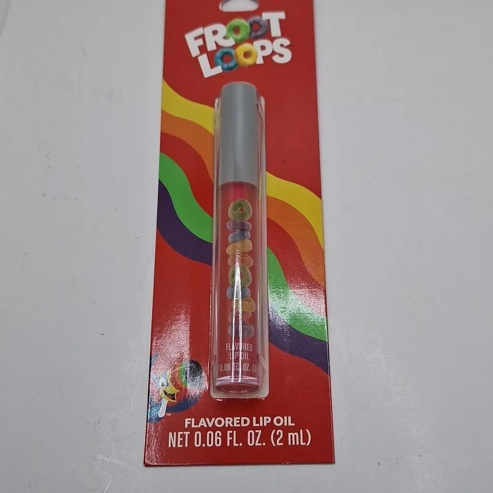 Froot loops flavored lip gloss cereal flavor cruelty free lip gloss